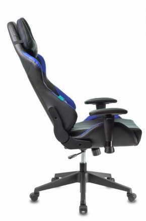 Кресло игровое Бюрократ VIKING 5 AERO BLUE черный/синий в Талице - talica.ok-mebel.com | фото 2
