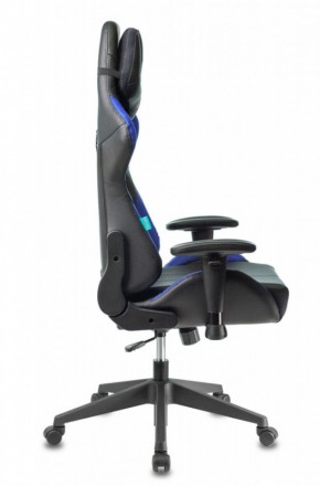 Кресло игровое Бюрократ VIKING 5 AERO BLUE черный/синий в Талице - talica.ok-mebel.com | фото 5