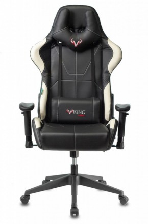 Кресло игровое Бюрократ VIKING 5 AERO WHITE черный/белый в Талице - talica.ok-mebel.com | фото 3