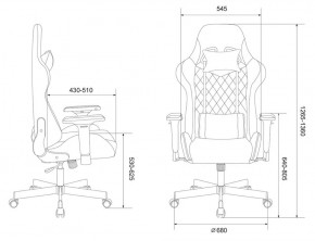 Кресло игровое Бюрократ VIKING 7 KNIGHT BL FABRIC синий в Талице - talica.ok-mebel.com | фото 4