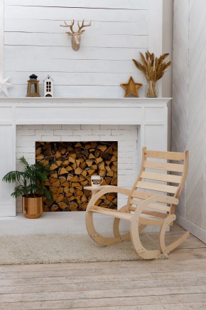 Кресло качалка не окрашенное ВЕНЕЦИЯ кресло маятниковое в Талице - talica.ok-mebel.com | фото 2