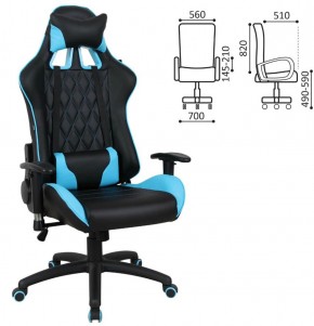 Кресло компьютерное BRABIX "GT Master GM-110" (черное/голубое) 531928 в Талице - talica.ok-mebel.com | фото 2