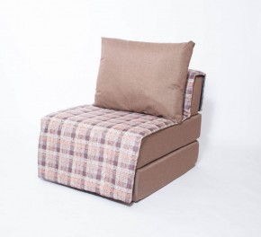 Кресло-кровать бескаркасное Харви (коричневый-квадро беж) в Талице - talica.ok-mebel.com | фото