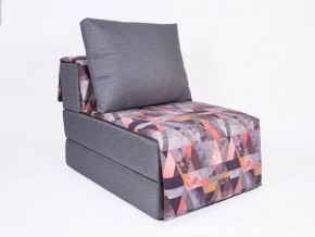 Кресло-кровать бескаркасное Харви (серый-сноу манго) в Талице - talica.ok-mebel.com | фото