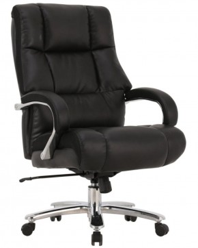 Кресло офисное BRABIX PREMIUM "Bomer HD-007" (рециклированная кожа, хром, черное) 531939 в Талице - talica.ok-mebel.com | фото