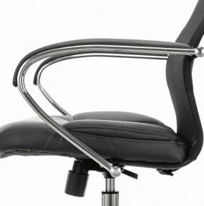 Кресло офисное BRABIX PREMIUM "Stalker EX-608 CH" (хром, ткань-сетка/кожзам, черное) 532091 в Талице - talica.ok-mebel.com | фото 4