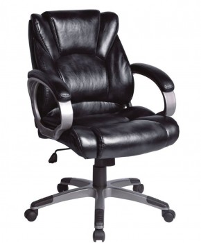 Кресло офисное BRABIX "Eldorado EX-504", экокожа, черное, 530874 в Талице - talica.ok-mebel.com | фото 1