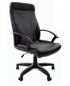 Кресло офисное BRABIX "Trust EX-535" (экокожа/черная/ткань серая) 531383 в Талице - talica.ok-mebel.com | фото