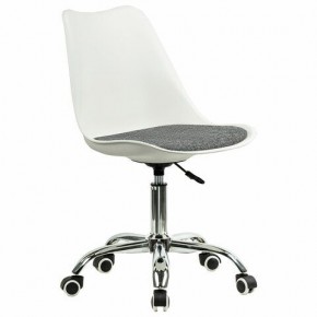 Кресло стул BRABIX "Eames MG-310 CH", хром, пластик белый, ткань серая, 532924 в Талице - talica.ok-mebel.com | фото 2