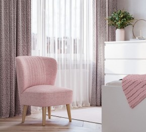 Кресло Унельма светло-розовый, ткань рогожка в Талице - talica.ok-mebel.com | фото 3