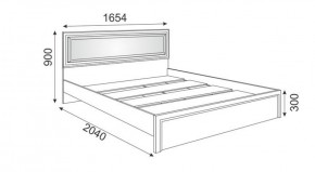 Кровать 1.6 М09 с мягкой спинкой и настилом Беатрис (Орех гепланкт) в Талице - talica.ok-mebel.com | фото