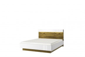 Кровать 160 с подъемником, TORINO, цвет белый/Дуб наварра в Талице - talica.ok-mebel.com | фото