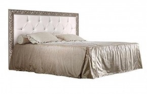 Кровать 2-х спальная(1,6 м)Тиффани Premium черная/серебро с мягким элементом со стразами с подъемным механизмом (ТФКР-2[3][7](П) в Талице - talica.ok-mebel.com | фото