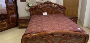 Кровать 2-х спальная 1600*2000 Роза, без основания (01.116) орех в Талице - talica.ok-mebel.com | фото 1