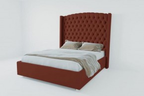 Кровать Берлин ЛЮКС без основания 800 (велюр бордо) в Талице - talica.ok-mebel.com | фото