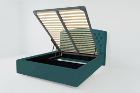 Кровать Берлин с ПМ 2000 (велюр бирюзовый) в Талице - talica.ok-mebel.com | фото
