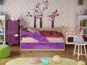 ДЕЛЬФИН-1 Кровать 1800 (Фиолетовый металлик) в Талице - talica.ok-mebel.com | фото