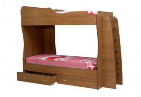 Кровать детская 2-х ярусная Юниор-1 (800*2000) ЛДСП в Талице - talica.ok-mebel.com | фото