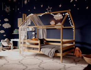 Кровать-домик 80*190 без покраски в Талице - talica.ok-mebel.com | фото 3