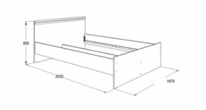 Кровать двойная Ольга-13 + 2-а выкатных ящика (1600) в Талице - talica.ok-mebel.com | фото 3