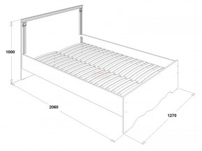 Кровать двойная Ольга 1Н + 2-а ящика (1200*2000) в Талице - talica.ok-mebel.com | фото 2