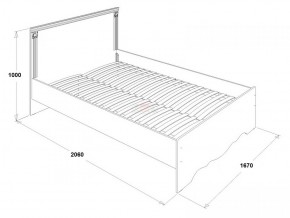 Кровать двойная Ольга 1Н + 2-а ящика (1600*2000) в Талице - talica.ok-mebel.com | фото 2