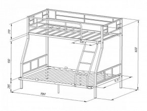 Кровать двухъярусная "Гранада-1 140" Слоновая кость в Талице - talica.ok-mebel.com | фото 2