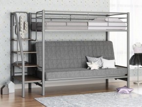 Кровать двухъярусная с диваном "Мадлен-3" (Серый/Серый) в Талице - talica.ok-mebel.com | фото