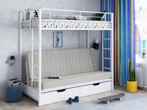 Кровать двухъярусная с диваном "Мадлен-ЯЯ" с ящиками в Талице - talica.ok-mebel.com | фото