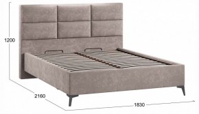 Кровать двуспальная Делана с ПМ Тип 1 в Талице - talica.ok-mebel.com | фото 3