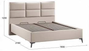 Кровать двуспальная Делана с ПМ Тип 1 в Талице - talica.ok-mebel.com | фото 3