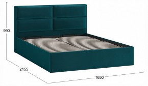 Кровать двуспальная Глосс с ПМ Тип 1 в Талице - talica.ok-mebel.com | фото 4