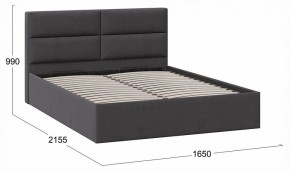 Кровать двуспальная Глосс с ПМ Тип 1 в Талице - talica.ok-mebel.com | фото 4