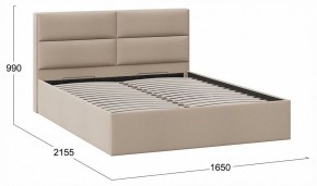 Кровать двуспальная Глосс с ПМ Тип 1 в Талице - talica.ok-mebel.com | фото 4