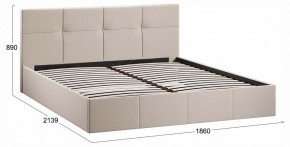 Кровать двуспальная Лора с ПМ в Талице - talica.ok-mebel.com | фото 4