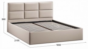 Кровать двуспальная Стелла с ПМ Тип 1 в Талице - talica.ok-mebel.com | фото 3