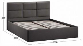Кровать двуспальная Стелла с ПМ Тип 1 в Талице - talica.ok-mebel.com | фото 4