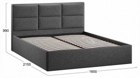 Кровать двуспальная Стелла с ПМ Тип 1 в Талице - talica.ok-mebel.com | фото 4