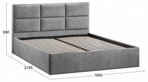 Кровать двуспальная Стелла с ПМ Тип 1 в Талице - talica.ok-mebel.com | фото 4