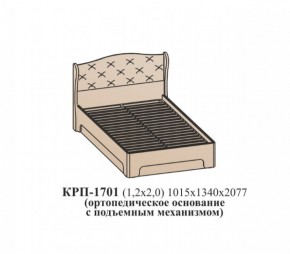 Кровать ЭЙМИ с подъемным механизмом КРП-1701 Гикори джексон (1200х2000) в Талице - talica.ok-mebel.com | фото