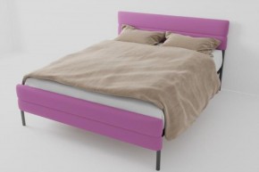 Кровать Горизонт Мини с ортопедическим основанием 1200 (велюр розовый) в Талице - talica.ok-mebel.com | фото
