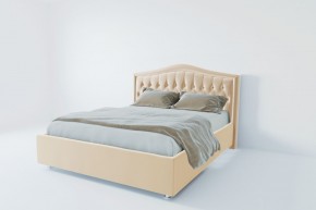 Кровать Калининград с ПМ 1400 (экокожа бежевая) в Талице - talica.ok-mebel.com | фото 2