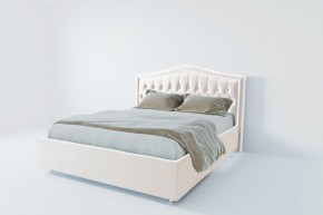 Кровать Калининград с ПМ 1400 (экокожа белая) в Талице - talica.ok-mebel.com | фото 2