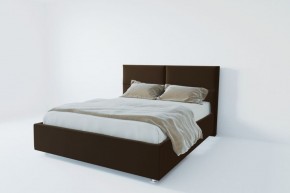 Кровать Корсика с ПМ 1800 (экокожа коричневая) в Талице - talica.ok-mebel.com | фото 2