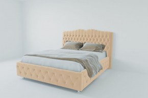 Кровать Нягань с ПМ 2000 (экокожа бежевая) в Талице - talica.ok-mebel.com | фото 2