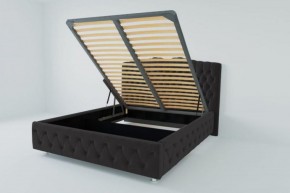 Кровать Нягань с ПМ 2000 (экокожа кольт ч) в Талице - talica.ok-mebel.com | фото
