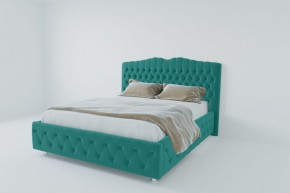 Кровать Нягань с ПМ 2000 (велюр бирюзовый) в Талице - talica.ok-mebel.com | фото 2