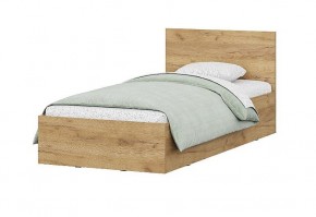 Кровать одинарная 0.9 МСП-1 + основание Лайт (Дуб золотой) в Талице - talica.ok-mebel.com | фото
