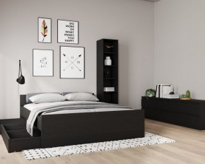 Кровать ОРИОН двухспальная с ортопедическим основанием 160х200, цвет Дуб Венге в Талице - talica.ok-mebel.com | фото 3