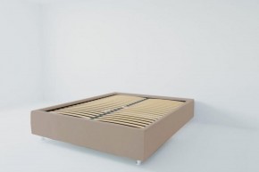 Кровать Подиум с ортопедическим основанием 800 (велюр серый) в Талице - talica.ok-mebel.com | фото 2